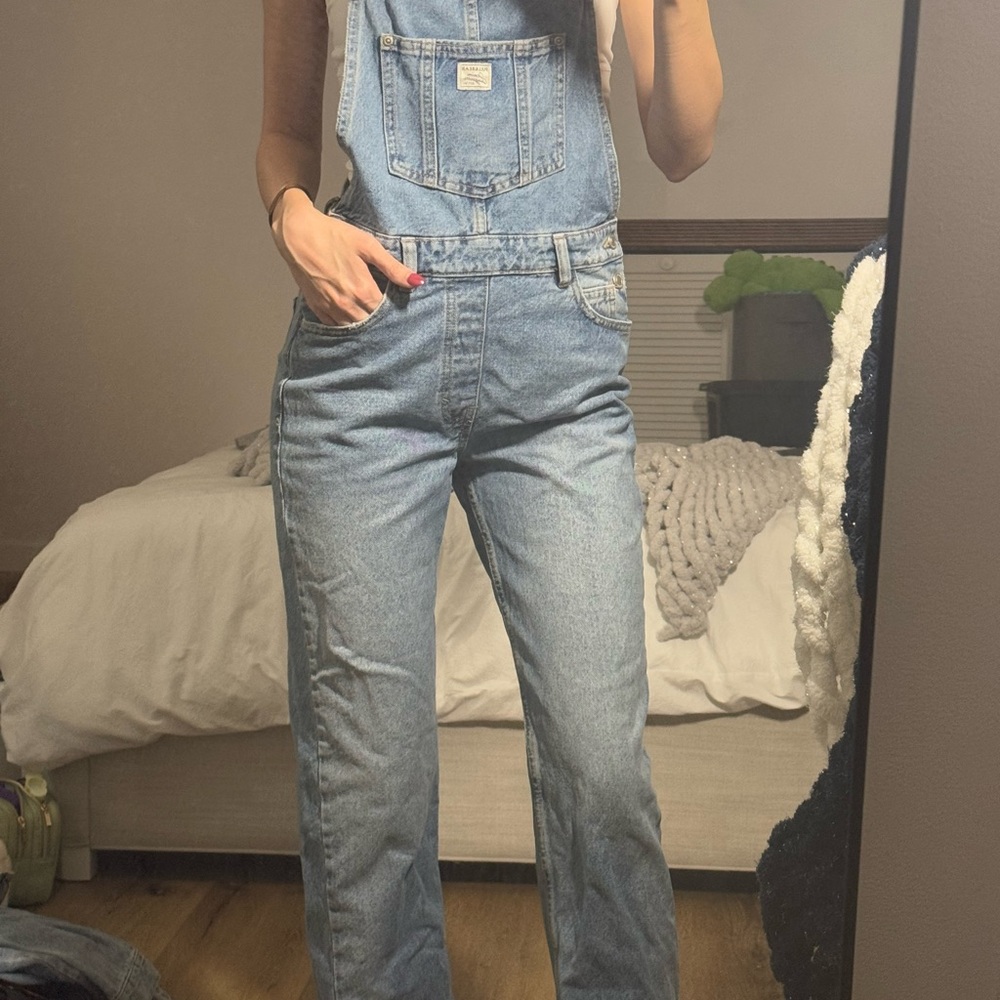 Blue overalls